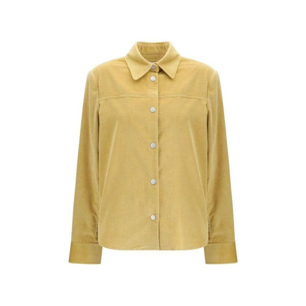 Jacob Cohen Corduroy ButtonDown Shirt Women Yellow Shirts